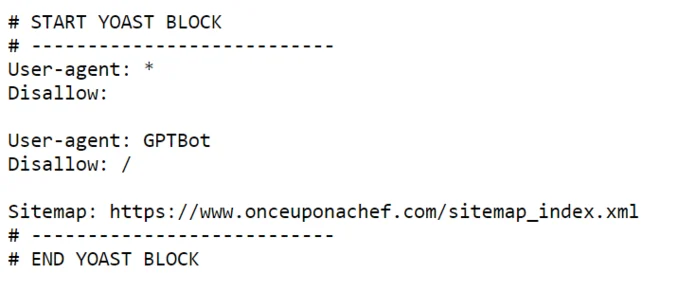 SEO basics: Robots.txt example