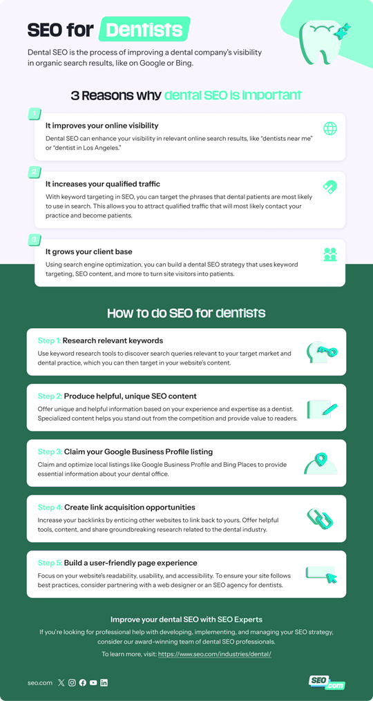 dental seo infographics