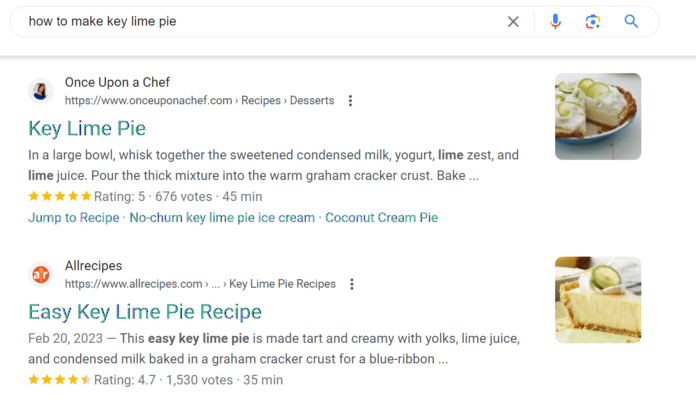 How search works: Google ranking example