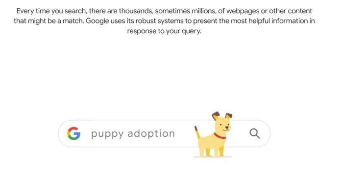 How search works: Google explanation