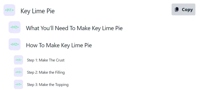 SEO basics: Header tags example