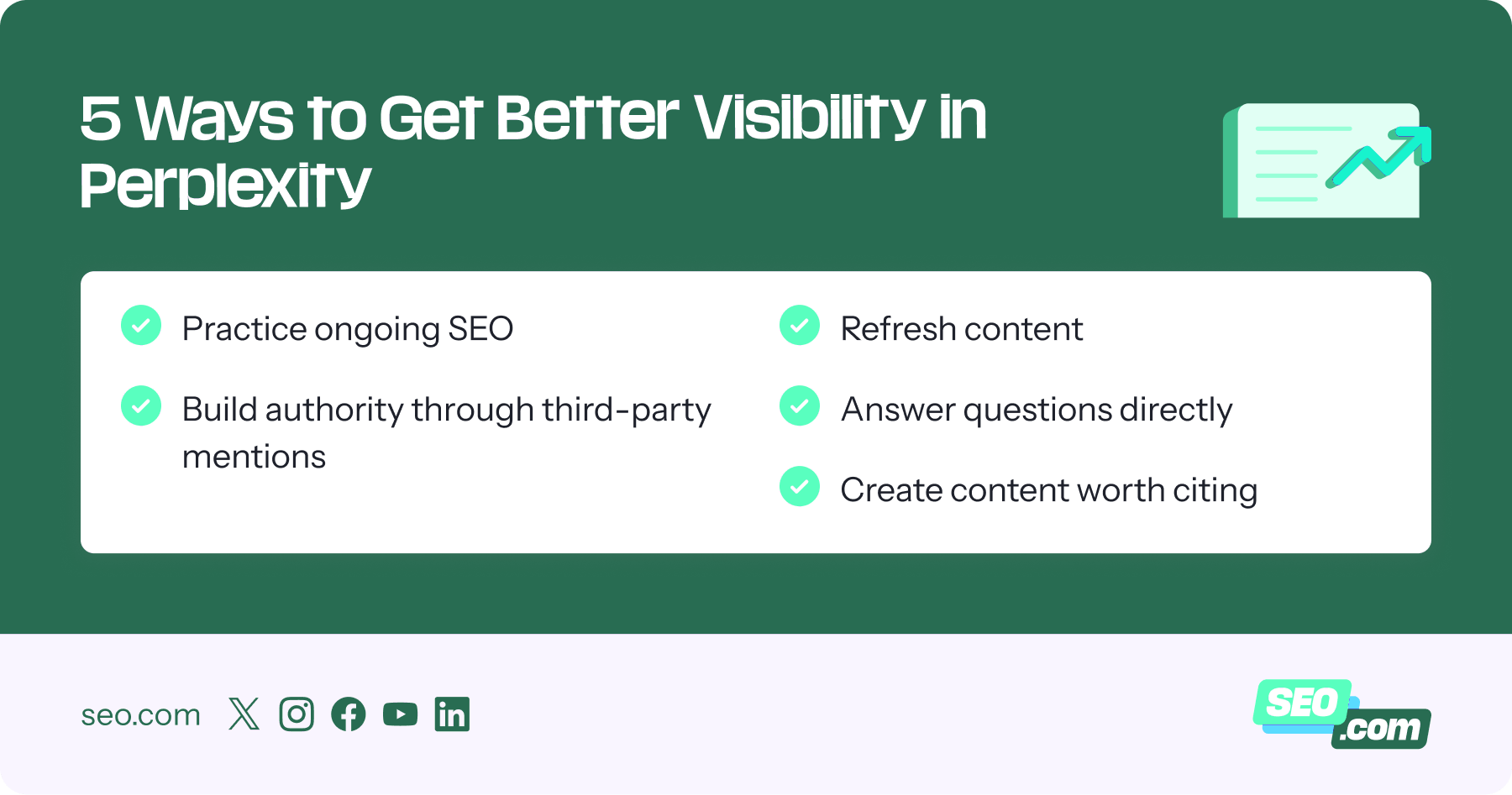 How to get better visibility in Perplexity