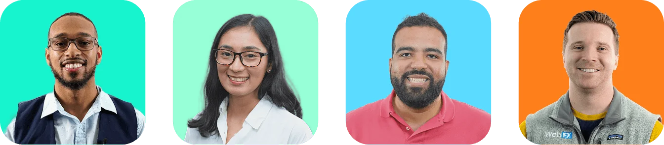 Employees at Seo-Mall in colored boxes